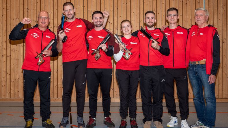 Foto: Hitzhofen-Oberzell / Zufriedene Gesichter beim Team der SG Edelweiß Scheuring. Foto: Hitzhofen-Oberzell / Zufriedene Gesichter beim Team der SG Edelweiß Scheuring.