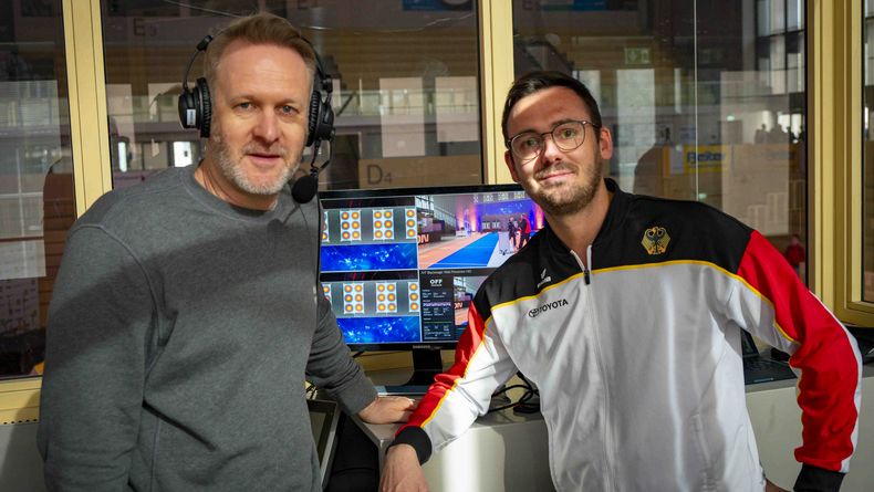 Foto: Eckhard Frerichs / Benjamin Corts und Freddy Siebert (rechts) werden mit Maximilian Weckmüller und Béla Réthy die Matches kommentieren.